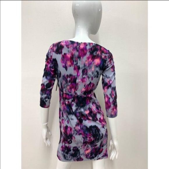 NYDJ Sylvia Printed Berry Tweed Dress, 10P NWT - Picture 6 of 7